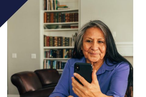 Senior woman on the phone